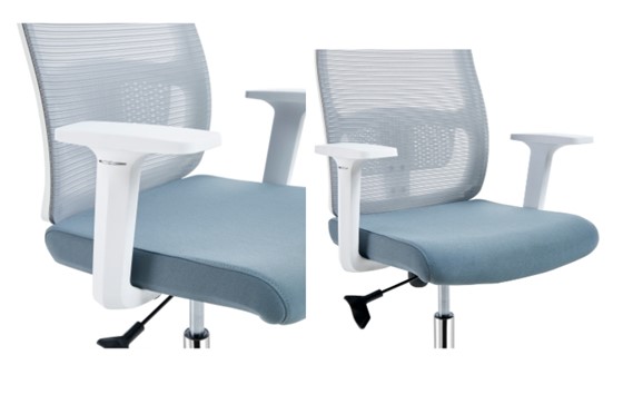 A157白框白尼龙脚蓝垫灰网背详情7